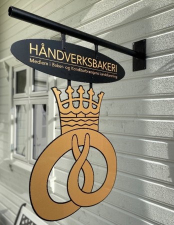 Håndverksbakerikringle med norsk krone